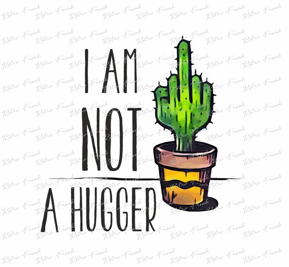 Not A Hugger Watercolor Cactus Art T Shirt Not A Hugger Watercolor Cactus Art T Shirt