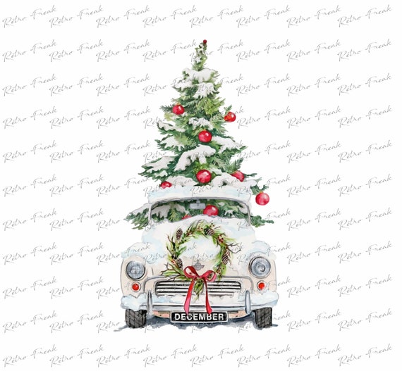 Camión con árbol de Navidad PNG Navidad sublimación diseña | Etsy México