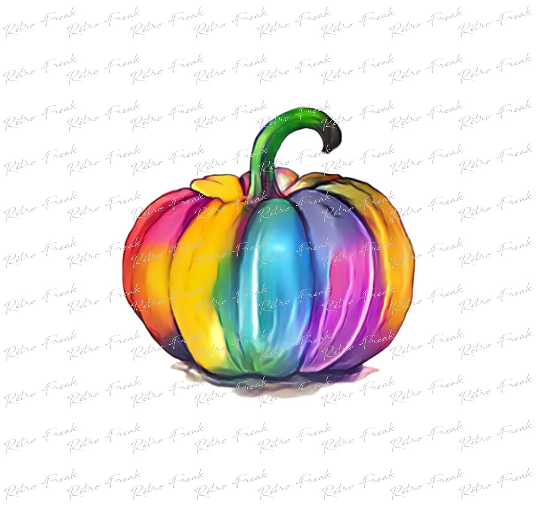 Colorful Pumpkin Png Files Sublimation Designs Downloads - Etsy