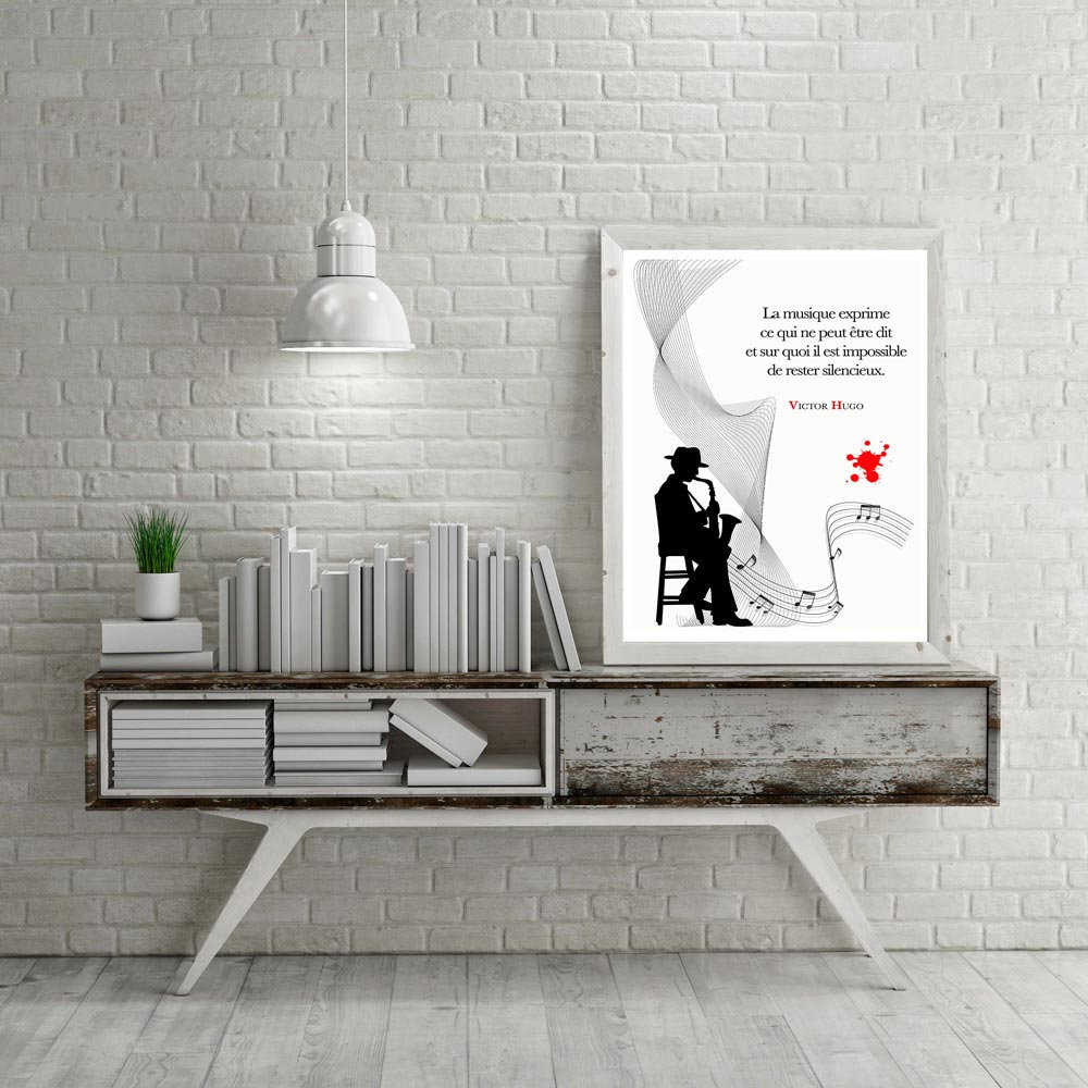 Print Victor Hugo Music Expresses What Cannot Be Said Etsy Uk