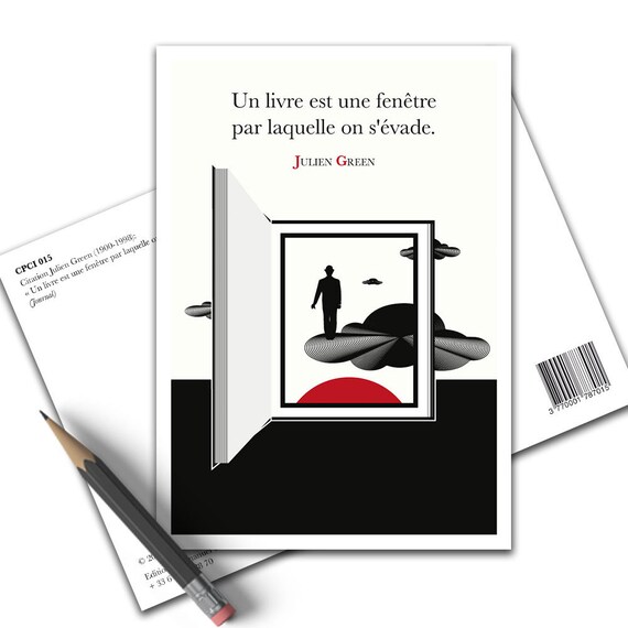 Cita Del Cartel Julien Green Un Libro Es Una Ventana Por La Etsy Mexico