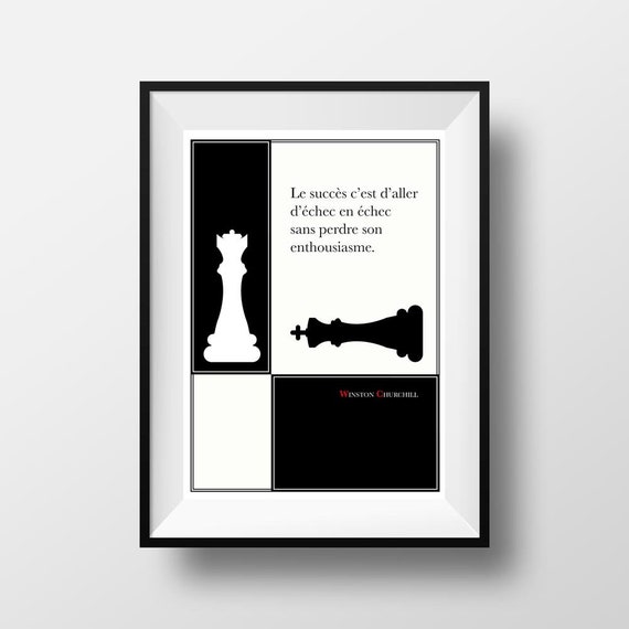 Print Quote Winston Churchill Success Is To Go From Failure To Etsy Canada