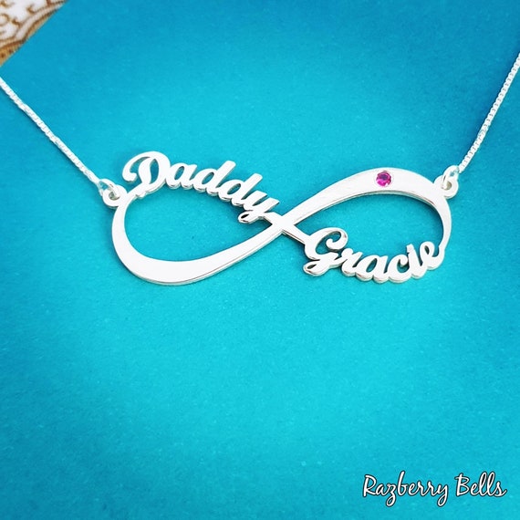 father daughter infinity necklace