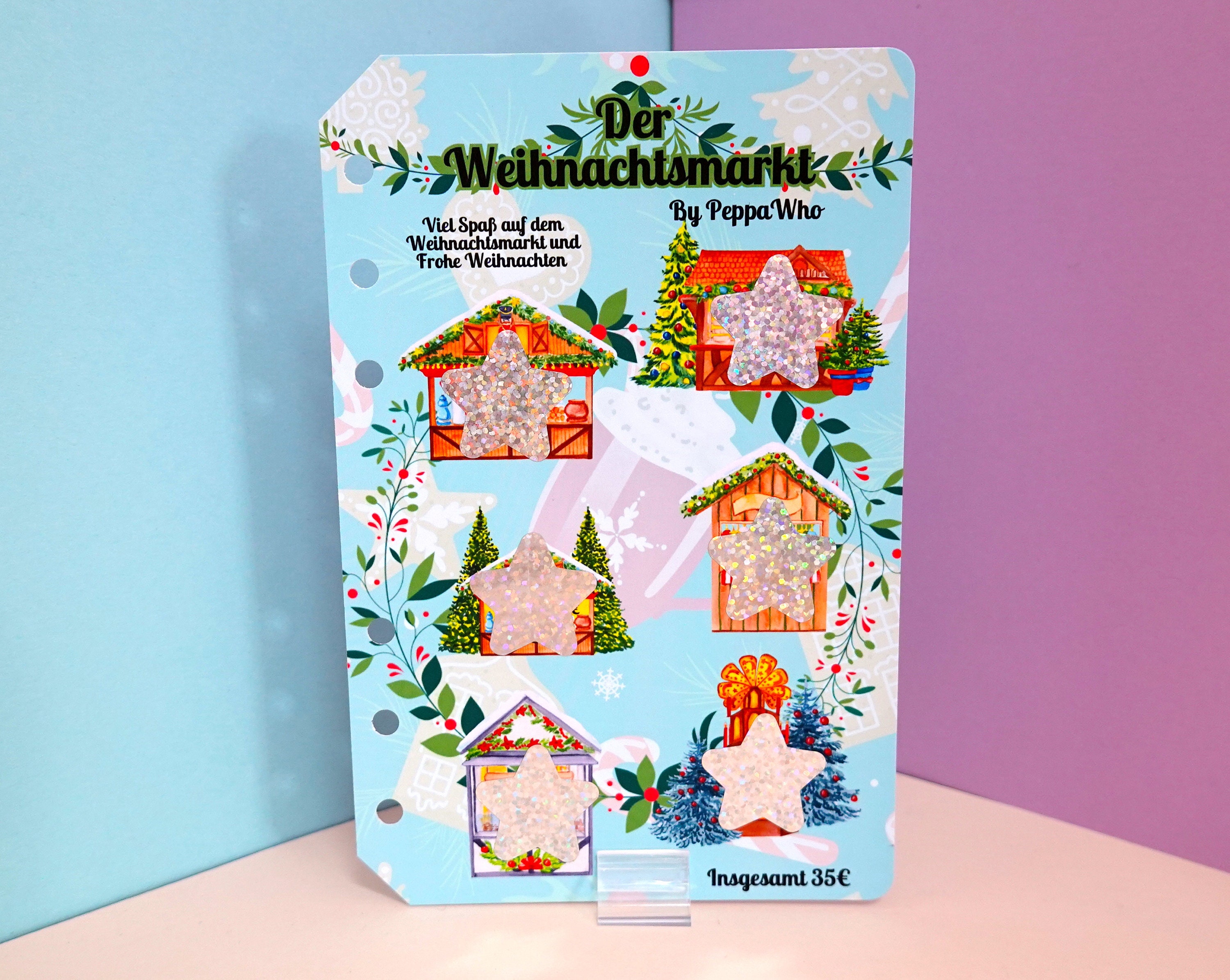 Der Weihnachtsmarkt | Rubbel Challenge | Budget Binder | Umschlagmethode | PeppaWho