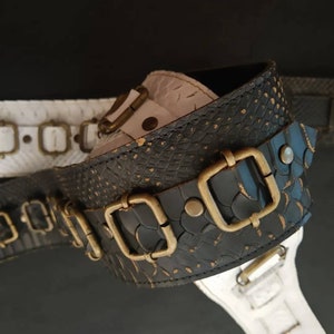 snake leather guitar strap