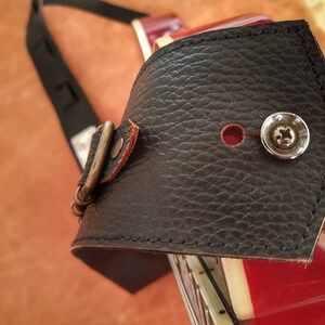 Leg leather guitar strap Relic effect image 3