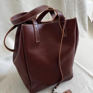 Women's Leather Shopper, Tote Bag