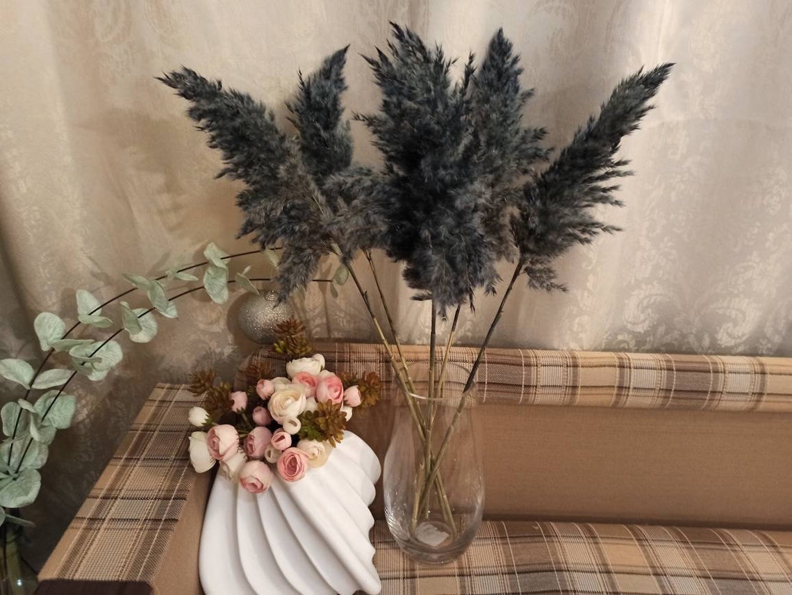 NAVYBLUE PAMPAS Grass/One1Stem/Champagne Color/Wedding Etsy