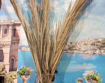 4 foglie di palma secche alte, navata per matrimonio tropicale, decorazioni per la casa in palma, 40"