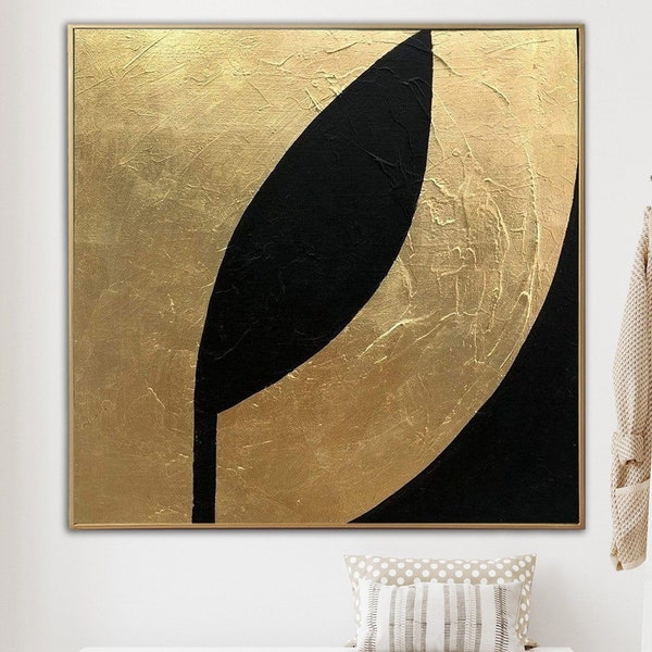 Gold Black Wall Art Etsy