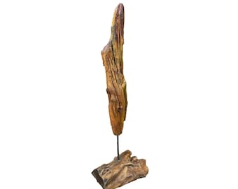 Driftwood Art Wood Carving Statue Wood Carving Sculpture  carved wood abstract figurine Figurine Desktop Table ornament wood sculpture