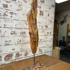 Driftwood Art Wood Carving Statue Wood Carving Sculpture carved wood abstract figurine Figurine Desktop Table ornament wood sculpture image 3