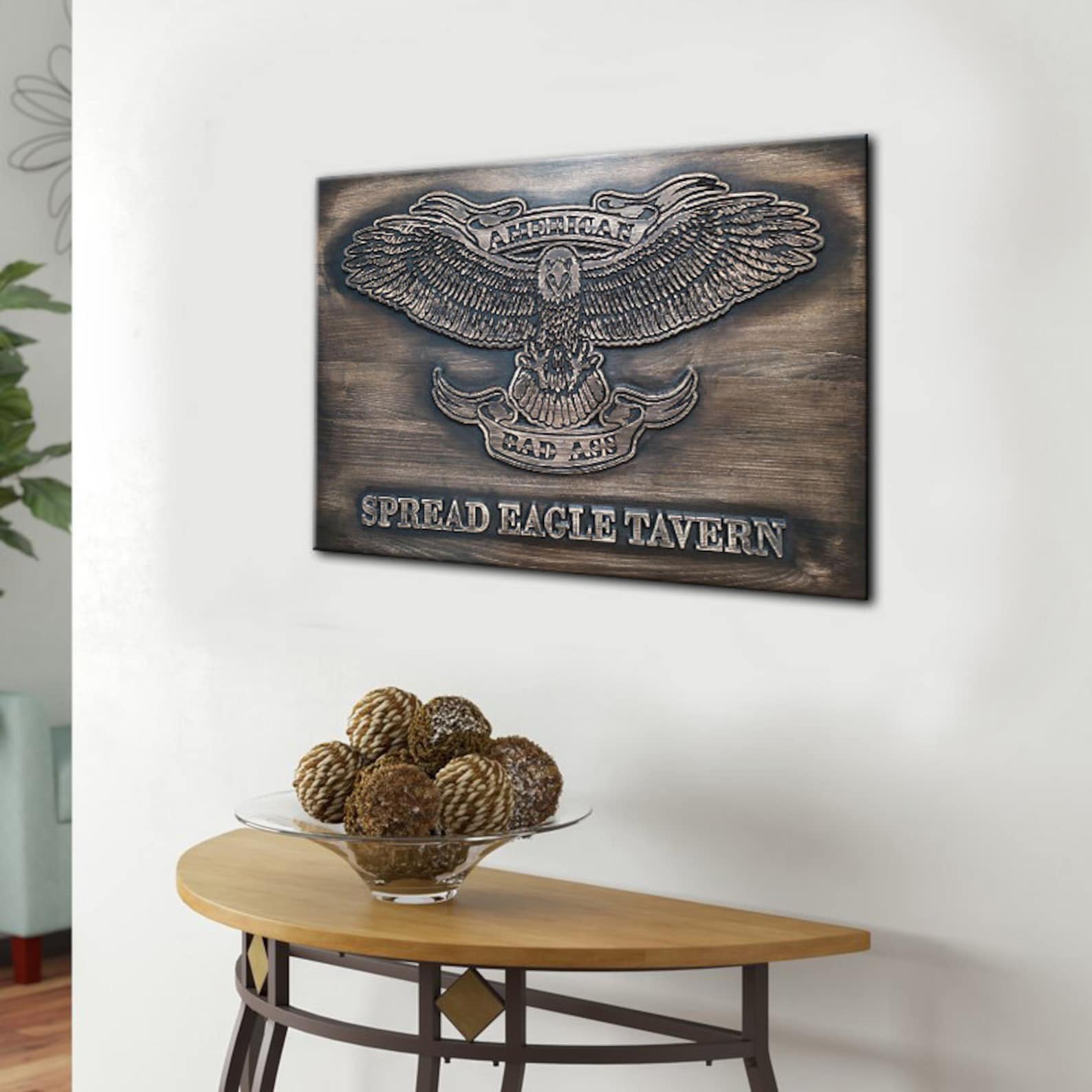 Eagle Wall Decor Eagle Wood Wall Art Large Wall Hanging Carve Etsy