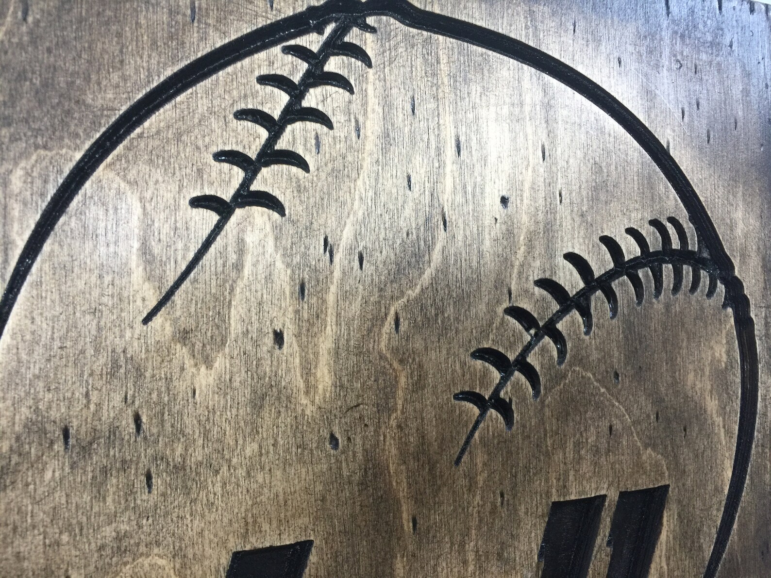 Wooden Baseball Sign Custom Sign Engraved Wood Sign Baseball Etsy