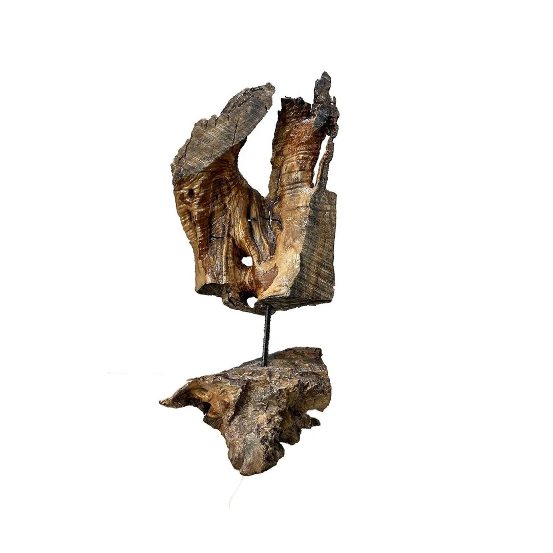 Wood Statue Art Sculpture Art Table Top Hand Carved Statue Wood