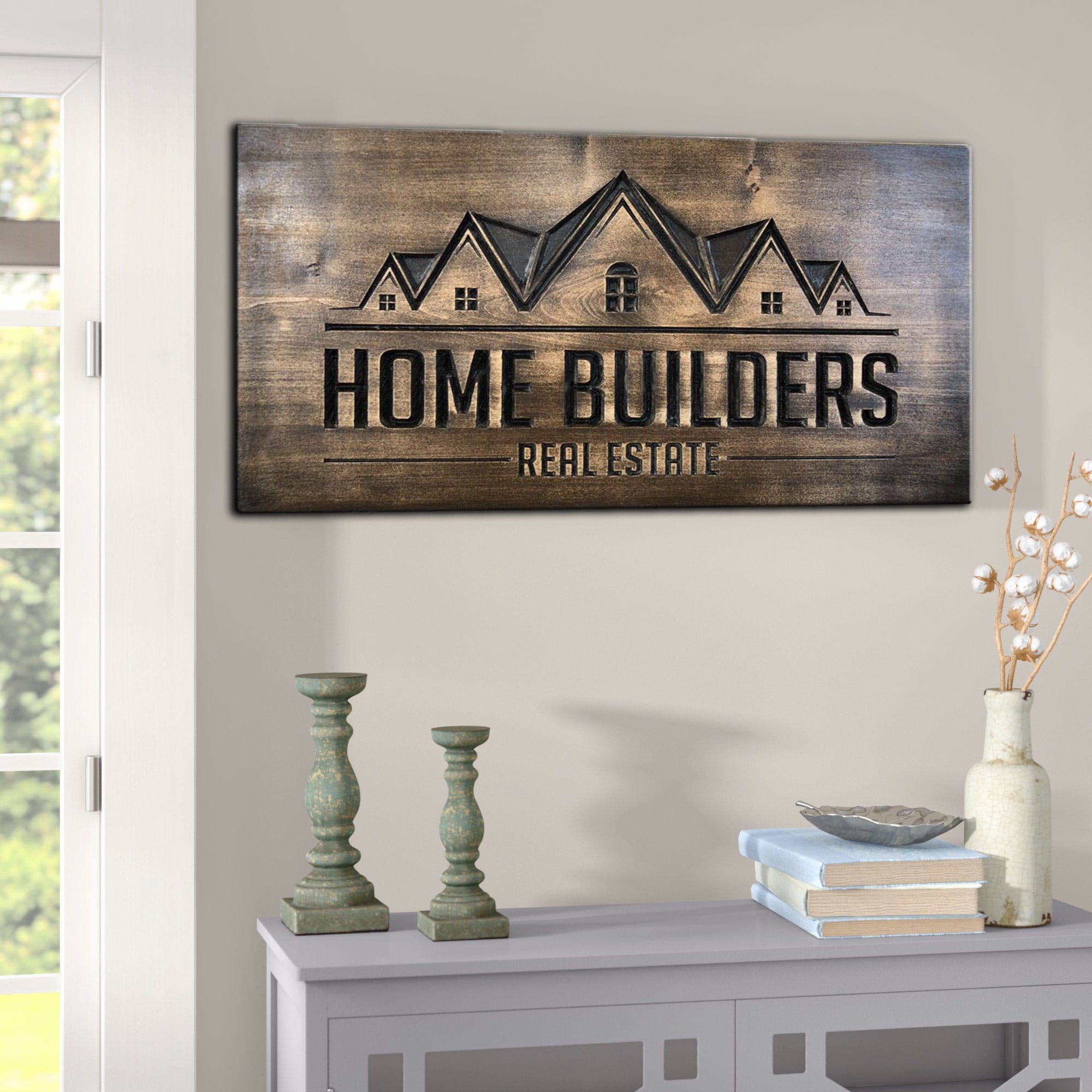 Custom Company Logo Wall Art Engraved On Wood Sign Custom Etsy
