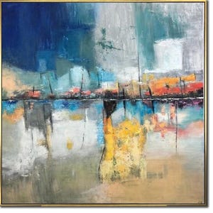 Colorful Abstract Painting Abstract Canvas Art Large Artwork Acrylic Painting Original Oil Office Painting Large Painting Canvas Artwork