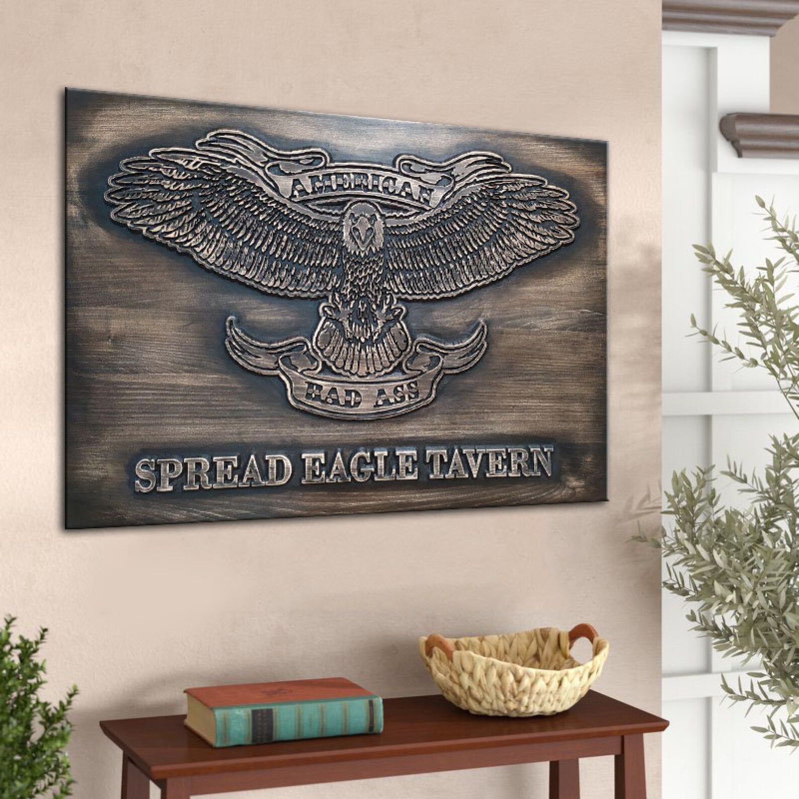 Eagle Wall Decor Eagle Wood Wall Art Large Wall Hanging Carve Etsy