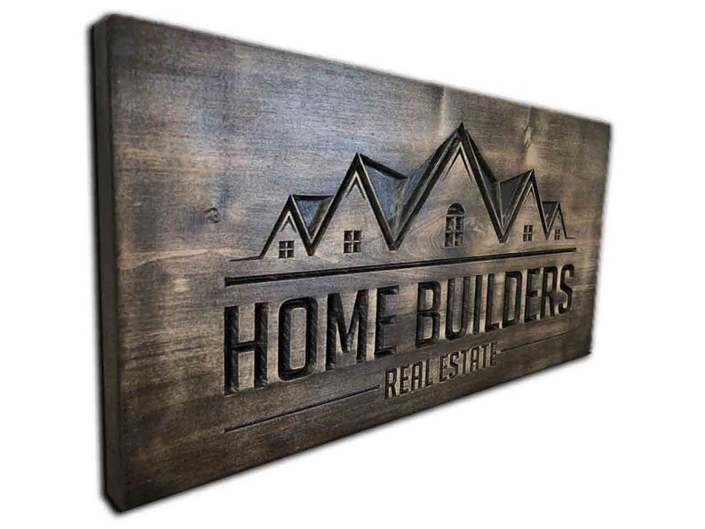 Custom Logo Wall Art Engraved Wood Sign Wooden Signboard Wood Etsy