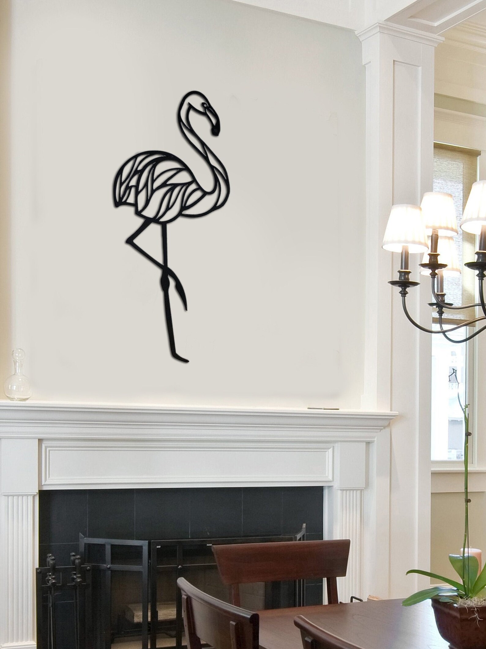 Flamingo Metal Wall Art Metal Wall Decor Flamingo Wood Sign Etsy