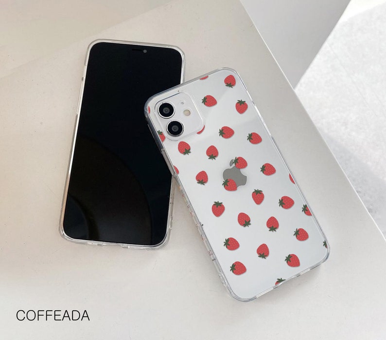 Étui transparent fraises pour Google Pixel 7a 6 pro pixel 6a 5a étui google pixel 4a 5g google pixel 4 3 xl pixel 3a OnePlus 9 pro 8t cfd143 image 2