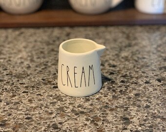CREAM,with Rae Dunn font, Inspired Rae Dunn Cream