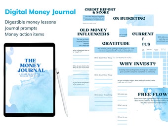 Digital Money Journal | iPad | Financial Planner | Budget | Money Book | Debt Free Tracker | College Graduation Gift | Spend Tracker