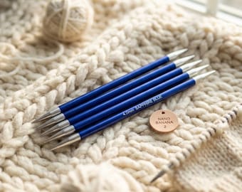 A Set(5) of Knitting Needles(Double ended ) Personalised