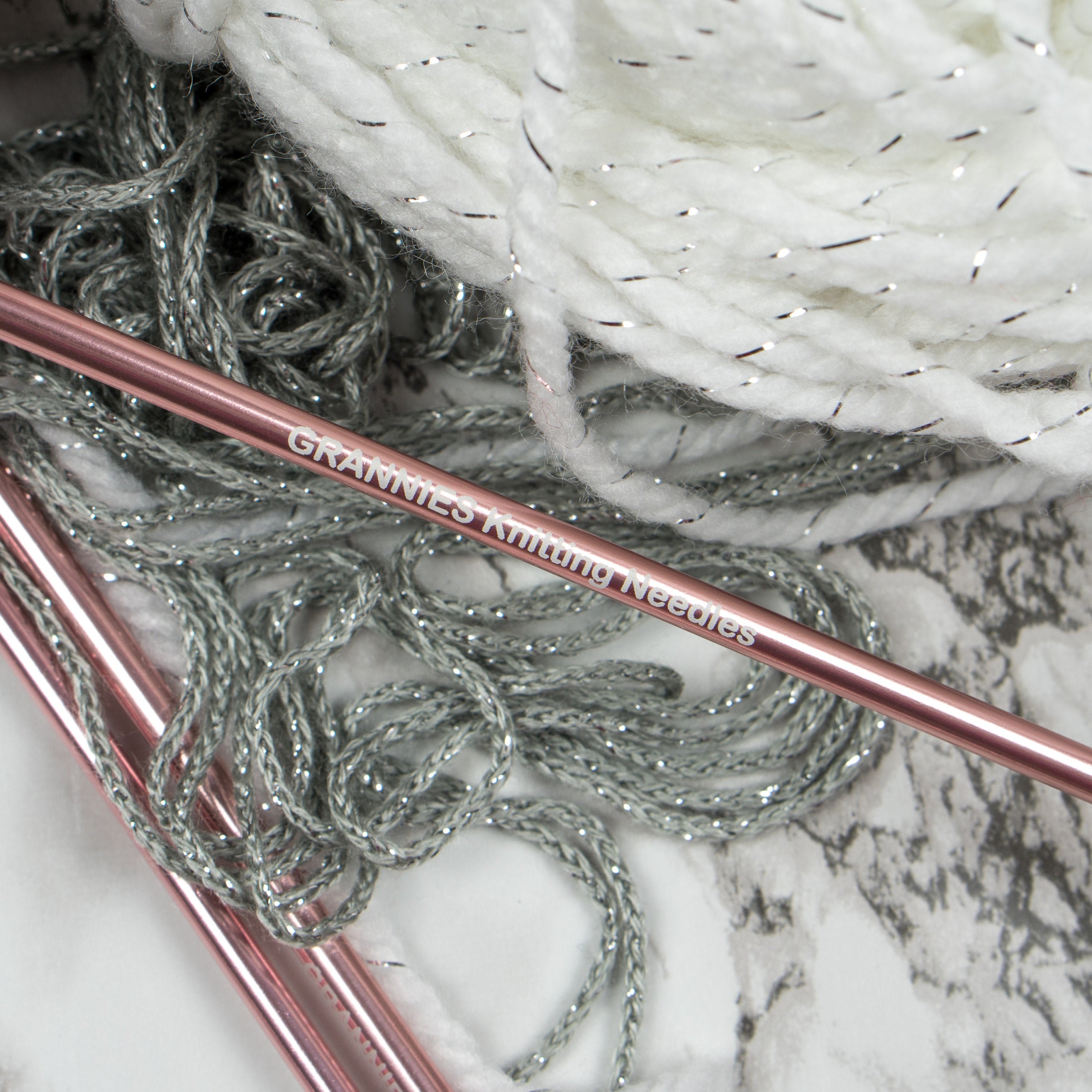 Set of 3 pairs Personalised Rose Gold Knitting Needles laser Etsy