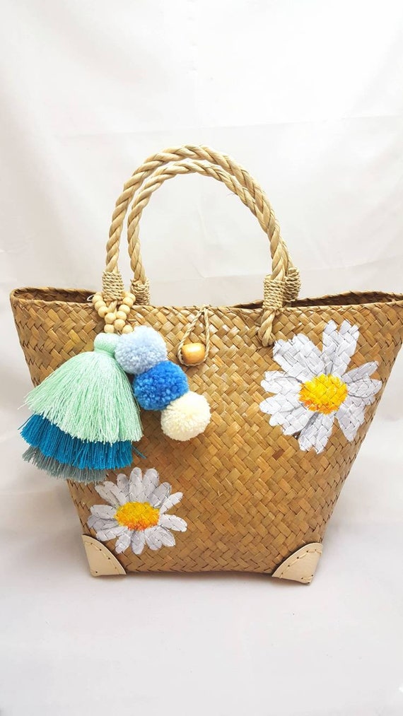 beach bag rattan