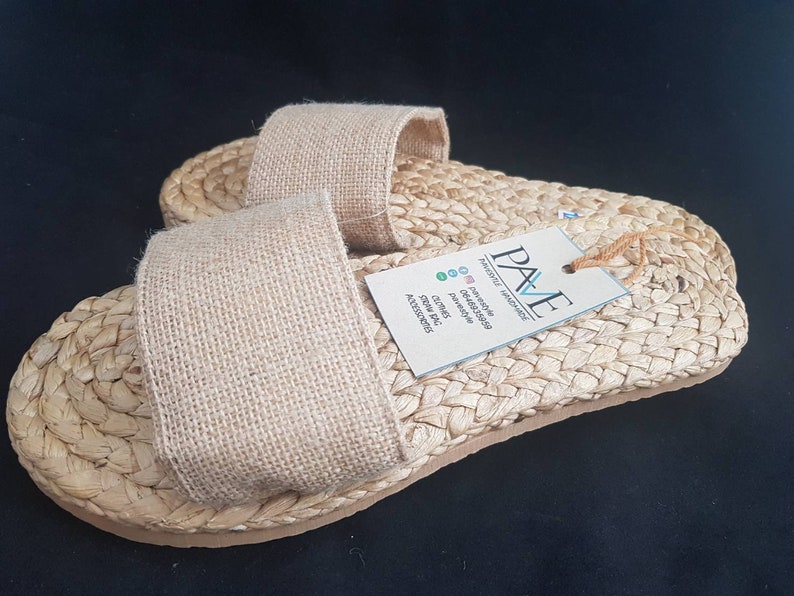 Seagrass Slippers Straw Sandal Bohemian Raffia Shoes - Etsy