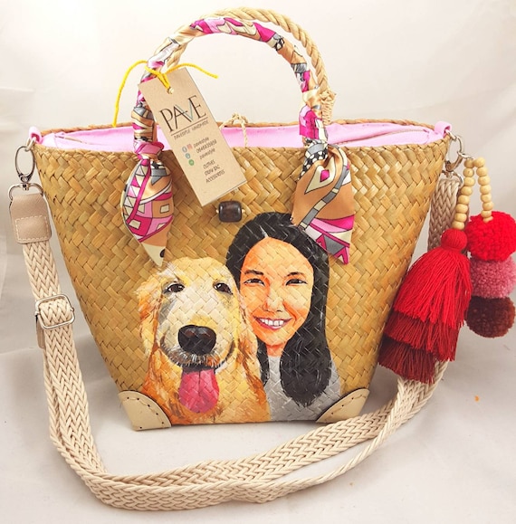 beach bag rattan