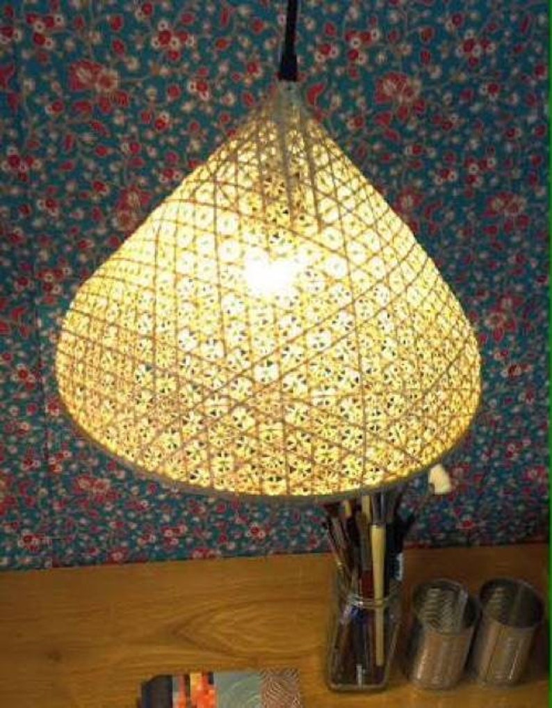 Bamboo Lantern Straw Lantern Handmade Lantern Home Decor Etsy Denmark