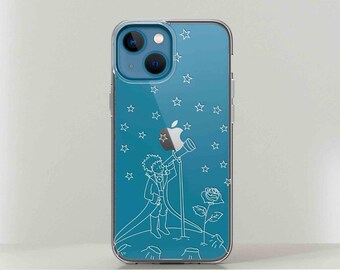 Funda de TPU con diseño de El Principito para iPhone y Pixel