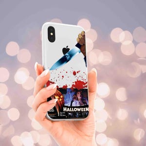 Halloween Handyhülle iPhone 16 15 14 13 12 11 Pro Max SE Hülle, Retro vhs Bänder Google Pixel 9 Pro Hülle, Horrorfilm Samsung S24 Ultra Hülle