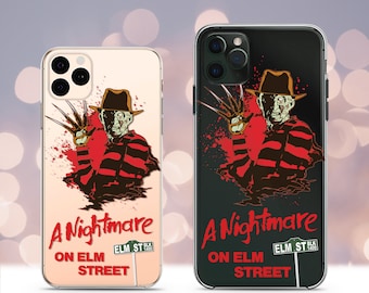 Funda para teléfono de Pesadilla en Elm Street: Arte retro de película de terror