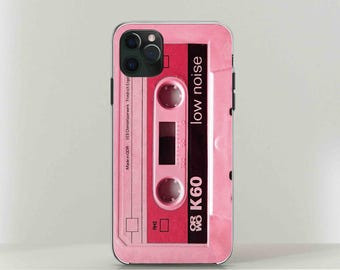 Estuche para teléfono con casete vintage y tarjeta de biblioteca: iPhone, Google Pixel y Samsung