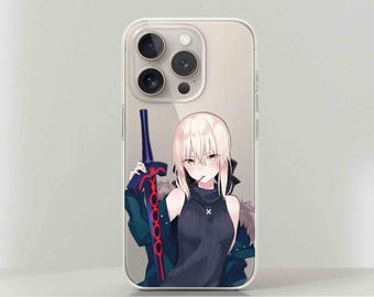 Anime Girl TPU Phone Case: iPhone, Google Pixel, for Samsung
