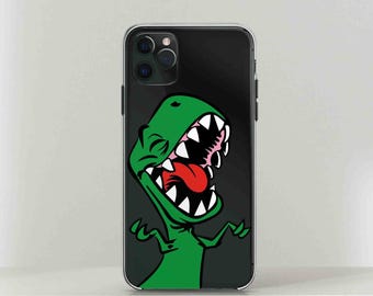 Coque de portable dinosaure dessin animé : iPhone, Google Pixel, pour Samsung