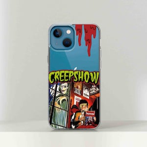 Horror movie print Phone case iPhone 16 15 14 13 12 11 Pro Max SE case, Creepshow Google Pixel 9 Pro case, Halloween Samsung S24 case