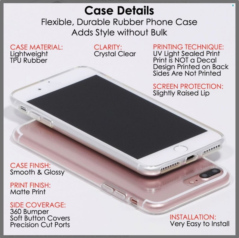 Puede incluir: Una funda transparente para tel&eacute;fono con un borde elevado para la protecci&oacute;n de la pantalla. La funda est&aacute; hecha de goma TPU flexible y duradera y tiene un acabado mate. La funda est&aacute; dise&ntilde;ada para adaptarse a un tel&eacute;fono inteligente y tiene recortes precisos para los botones y los puertos. La funda es f&aacute;cil de instalar y proporciona un aspecto elegante y moderno.