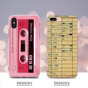 Vintage iPhone case 6 7 8 Plus X XR XS 11 12 Pro Max Library card Samsung case S7 S8 S9 S10 S20 Cassette Google pixel case phone case  80s