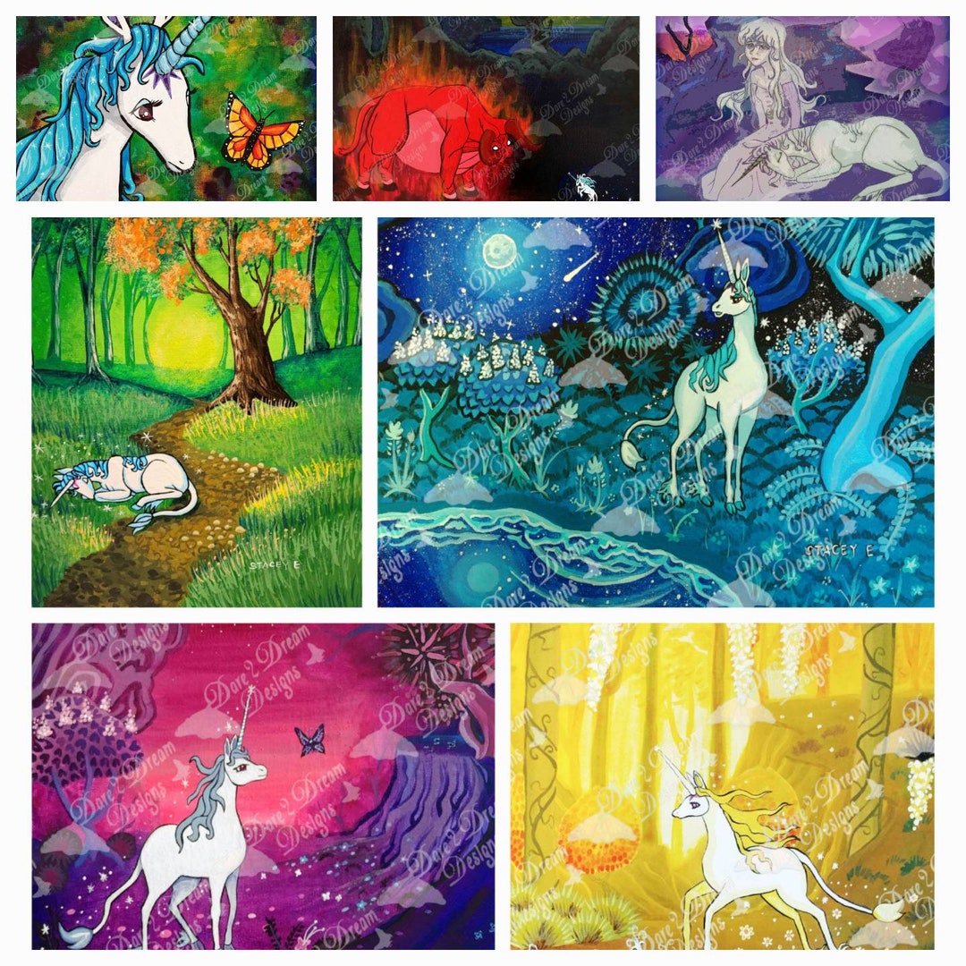 The Last Unicorn Art Print (select One) - Etsy