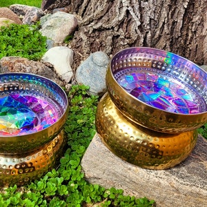 Birdbath (Made to Order) Created From Recycled Discs, Metal, and Resin (Please Read Description to Learn About Fading)