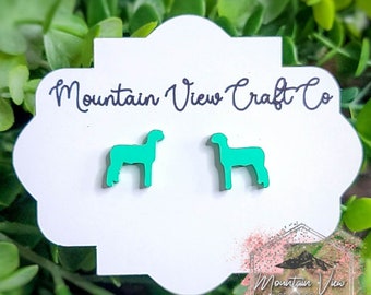 Livestock Stud Earrings, Goat, Cow, Chicken, Ear Tag, Cow Head, Pig, Sheep, Lamb, Stock Show gifts, Minimalist Stud Earrings, Hypoallergenic