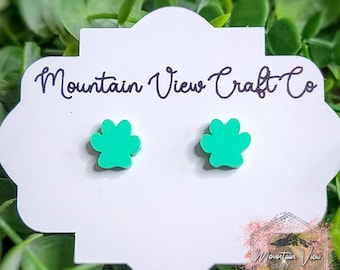 Paw Print Stud Earrings, Dog Gifts, Cat Gifts, Minimalist Stud Earrings, Hypoallergenic, Dog Mom, Cat Mom, dog Earrings, cat Earrings