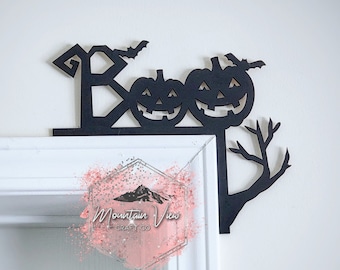 Halloween Door Topper, Boo Pumpkins Door Trim Topper, Halloween Door Decor, Pumpkin Door Trim Topper, Halloween Decorations, Fall Decor