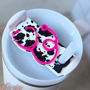 Stethoscope Tumbler Topper, Nurse Gifts, RN/CNA/LPN/Medical Field, 20oz 30oz 40oz tumbler topper, H2.0 Tumbler Topper, cow print