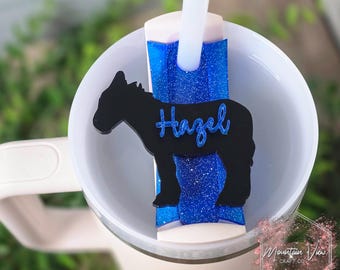 Personalized Donkey Tumbler Topper, 20oz 30oz 40oz tumbler topper, H2.0 Tumbler Topper, Tumbler Lid, personalized donkey gifts