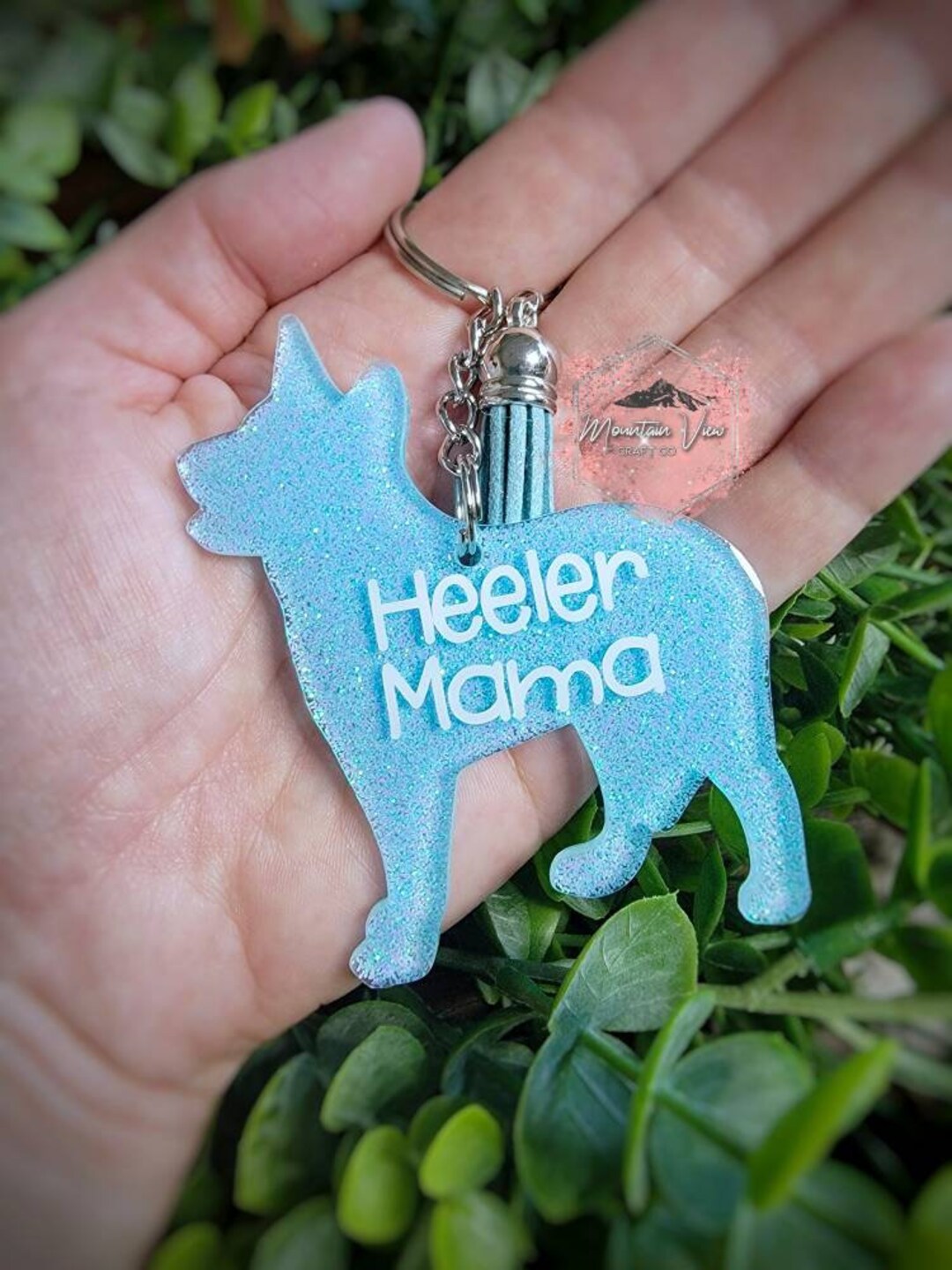 Customizable Heeler Keychain Personalized Heeler Keychain Etsy